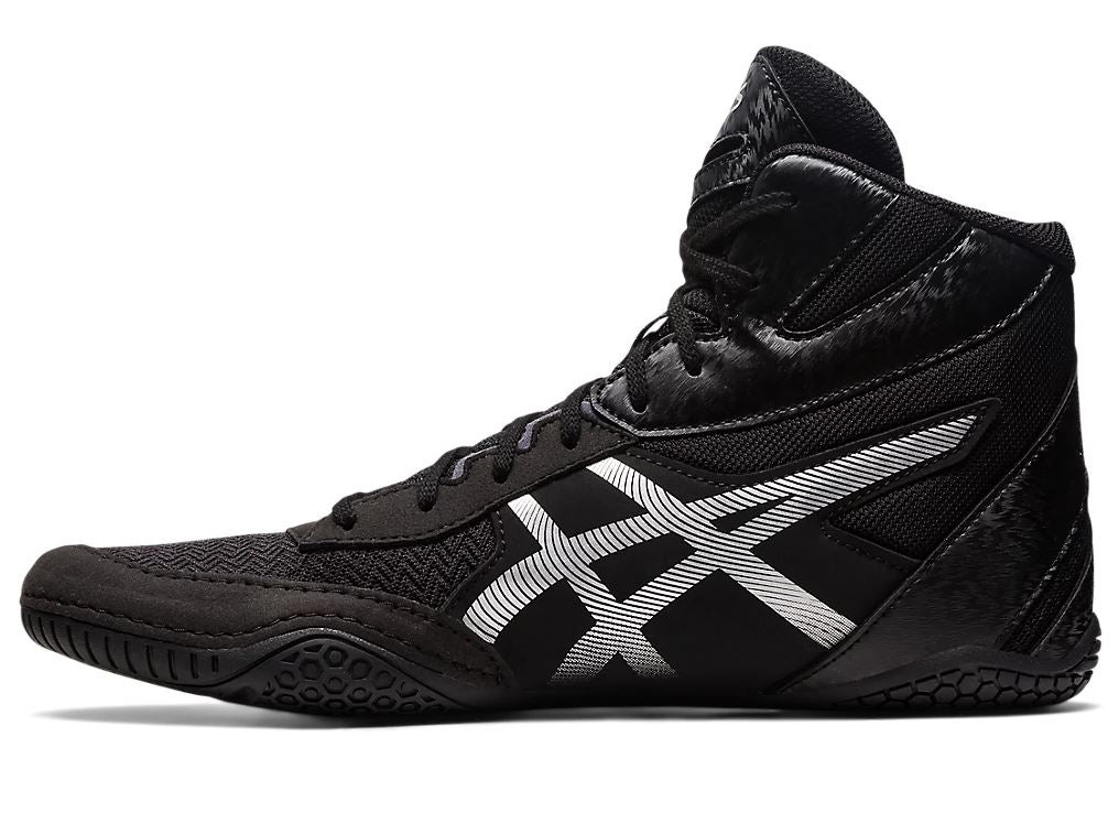 Asics Matcontrol 3 Wrestling Shoes (25) (Black/Pure Silver